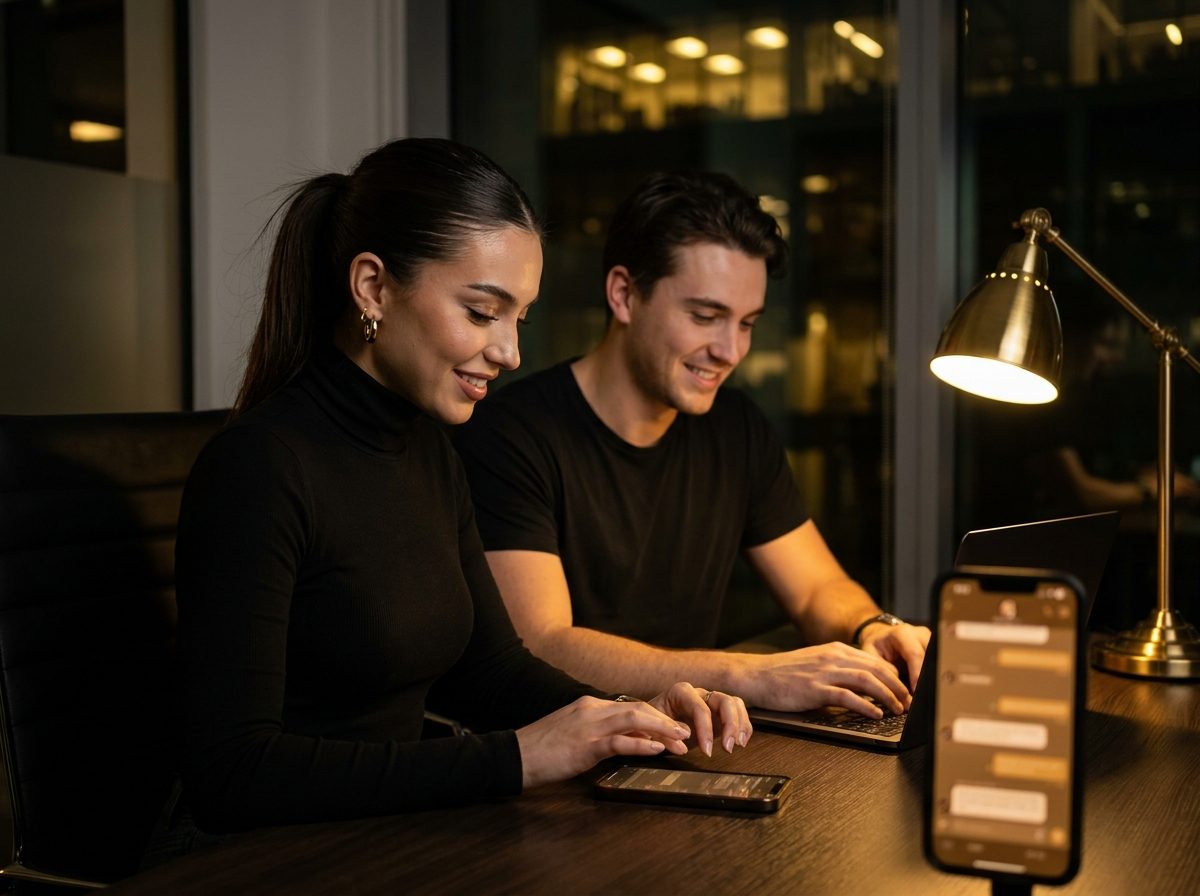 Engagement team responding to fans late at night